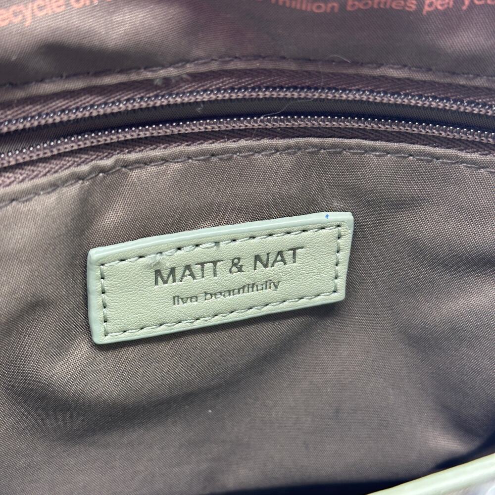 MATT & NAT Loom Vegan Leather Belt Bag Pink Seafoam Green - Picture 9 of 9